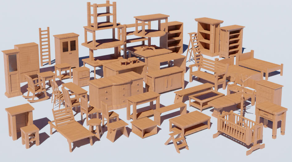 Wood Furniture prop